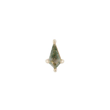 Buddha Jewelry Press Fit Soho Mini Moss Agate Gold Piercing Jewelry > Press Fit Buddha Jewelry Yellow Gold