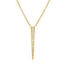  Liven Co. Dagger Diamond Necklace Gold Necklaces Liven Co.   