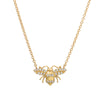 Liven Co. Bee Diamond Necklace Gold Necklaces Liven Co. Small  