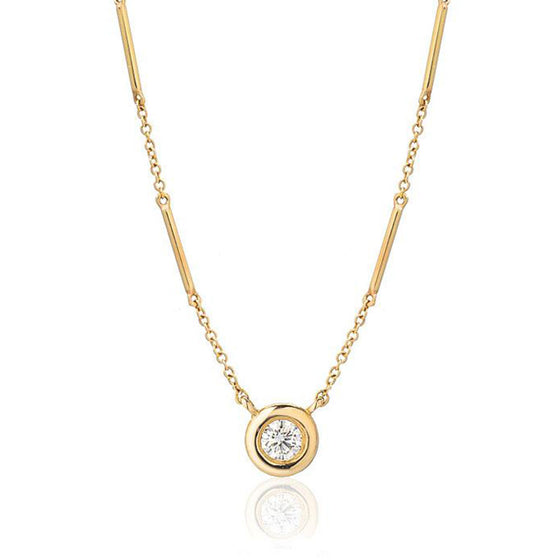 Liven Co. Unity Necklace Diamond at Front Gold Necklaces Liven Co.   