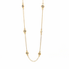 Tresor Round Organic Diamond Slice Necklace Gold Necklaces Tresor   
