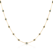  Tresor Blue Diamond Slice Necklace Gold Necklaces Tresor   