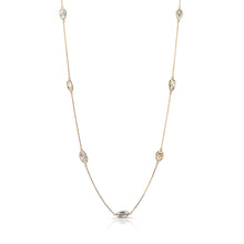  Tresor Mixed Shapes Organic Diamond Slice Necklace Gold Necklaces Tresor   