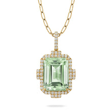  Doves by Doron Paloma Green Amethyst and Diamond Pendant Gold Pendant Doves by Doron Paloma   