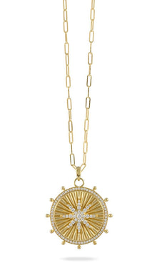  Doves by Doron Paloma Ship's Wheel Diamond Pendant Gold Pendant Doves by Doron Paloma   