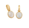 Jorge Revilla Shade Earrings Rainbow Moonstone Gold Plated Earrings-Standard Jorge Revilla 26.0 mm  