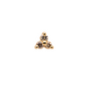 BVLA Press Fit Prong Gem Trinity Champagne Diamond Gold Piercing Jewelry > Press Fit Body Vision Los Angeles Yellow Gold  