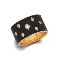  Nora Kogan Pleiades Black Finger Ring Diamond Gold Finger Rings Nora Kogan   