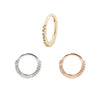 Buddha Jewelry Radiant Clicker CZ Gold Piercing Jewelry > Clicker Buddha Jewelry   