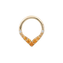  Buddha Jewelry Rise + Shine Clicker Ombre Citrine Gold Piercing Jewelry > Clicker Buddha Jewelry 5/16"  