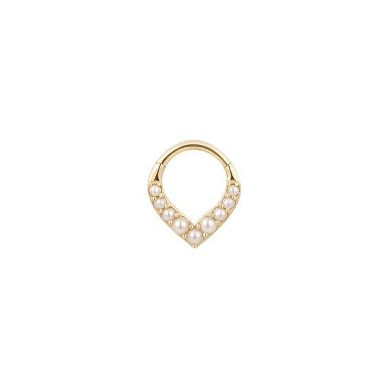 Buddha Jewelry Rise + Shine Clicker Pearl Gold Piercing Jewelry > Clicker Gold Buddha Jewelry Rose Gold  