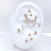 Buddha Jewelry Press Fit Stellar CZ Gold Piercing Jewelry > Press Fit Buddha Jewelry   