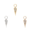 Buddha Jewelry Spike Charm CZ Gold Piercing Jewelry > Charm Buddha Jewelry   