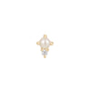 Buddha Jewelry Press Fit The Light Pearl Gold Piercing Jewelry > Press Fit Gold Buddha Jewelry Rose Gold  