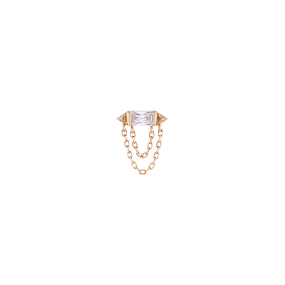 Buddha Jewelry Press Fit Vice CZ Gold Piercing Jewelry > Press Fit Buddha Jewelry Rose Gold  