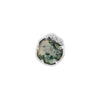 Buddha Jewelry Press Fit Vision Moss Agate Gold Piercing Jewelry > Press Fit Buddha Jewelry White Gold  