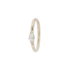 Buddha Jewelry Zuri Seam Ring Side-Set CZ Gold Piercing Jewelry > Seam Ring Buddha Jewelry Rose Gold  