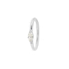 Buddha Jewelry Zuri Seam Ring Side-Set CZ Gold Piercing Jewelry > Seam Ring Buddha Jewelry White Gold  