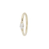 Buddha Jewelry Zuri Seam Ring Side-Set CZ Gold Piercing Jewelry > Seam Ring Buddha Jewelry Yellow Gold  