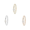 Buddha Jewelry Zuri Seam Ring Side-Set CZ Gold Piercing Jewelry > Seam Ring Buddha Jewelry   