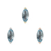 Buddha Jewelry Press Fit Zuri Sky Blue Topaz Gold Piercing Jewelry > Press Fit Buddha Jewelry   