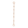 Buddha Jewelry 5 Bead Chain Gold Piercing Jewelry > Chain Buddha Jewelry Rose Gold  