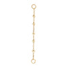 Buddha Jewelry 5 Bead Chain Gold Piercing Jewelry > Chain Buddha Jewelry Yellow Gold  