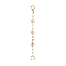  Buddha Jewelry Cressida 3 Bead Chain Gold Piercing Jewelry > Chain Buddha Jewelry Yellow Gold  
