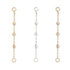 Buddha Jewelry Cressida 3 Bead Chain Gold Piercing Jewelry > Chain Buddha Jewelry   
