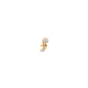 Buddha Jewelry Press Fit Paragon CZ Gold Piercing Jewelry > Press Fit Buddha Jewelry Yellow Gold  