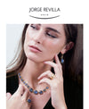 Jorge Revilla Shade Earrings Labradorite with Apatite Dangle Gold Plated Earrings-Standard Jorge Revilla   
