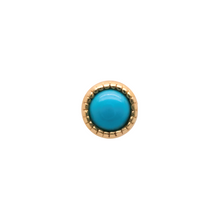  BVLA Press Fit Serrated Bezel Turquoise Gold Piercing Jewelry > Press Fit Body Vision Los Angeles   